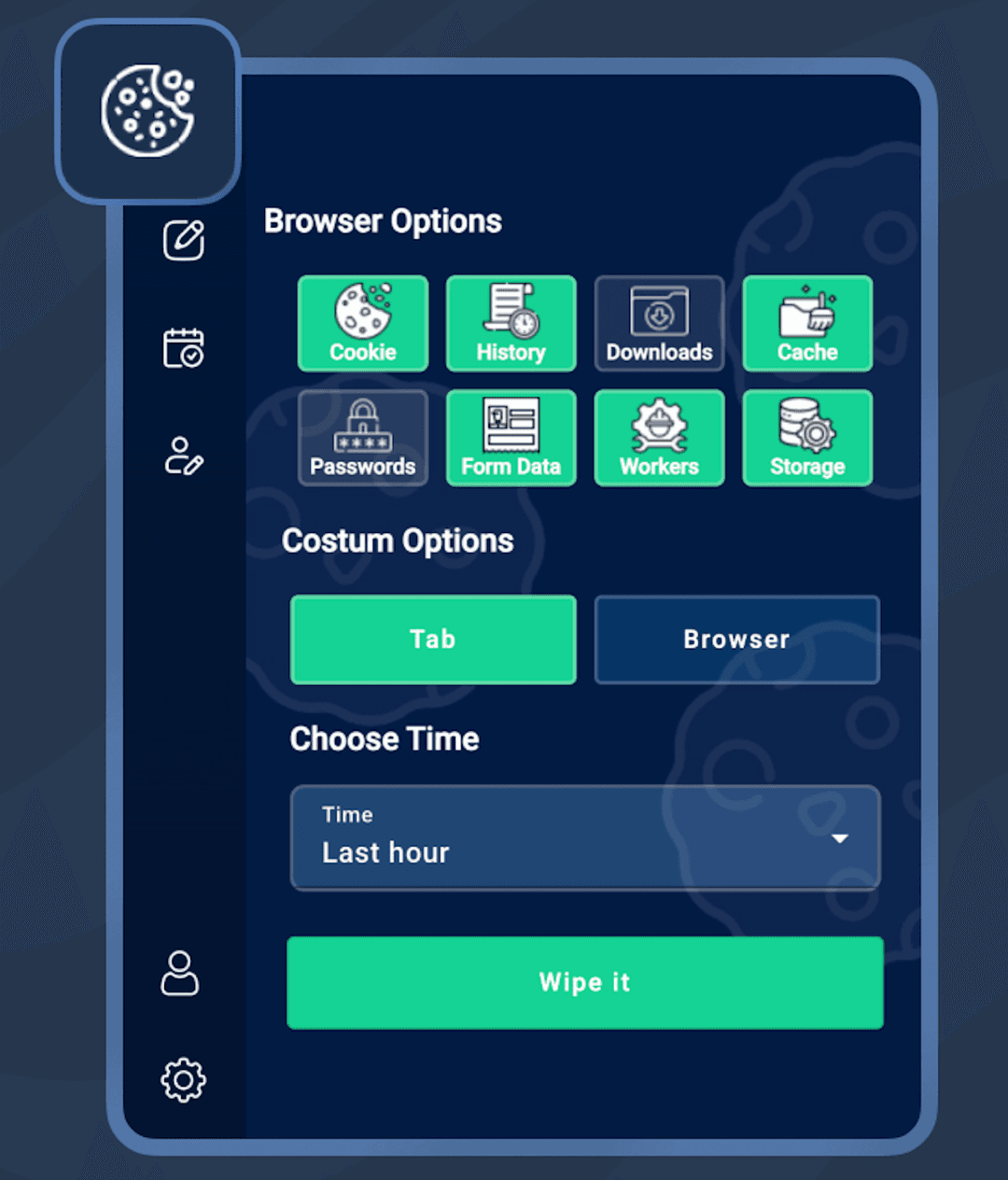 Broom Cookie Cleaner Extension
