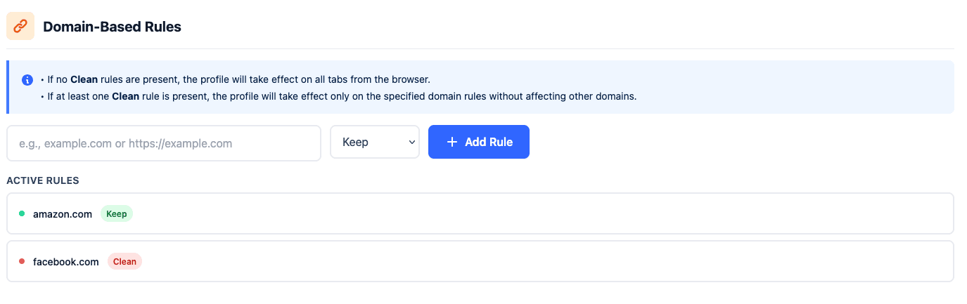 Domain-Based Rules